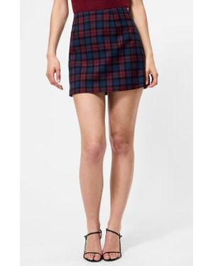 French Connection Melba Plaid Miniskirt - Blue