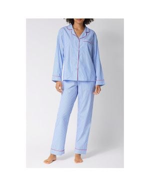 Bedhead Striped Cotton Pajamas - Blue