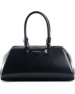Givenchy Small Antigona Leather East/West Satchel - Black