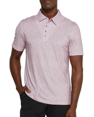 7 Diamonds Malone Stripe Performance Polo - Red