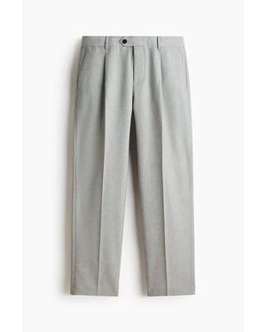 H&M Regular Fit Tailored Pants - Gray