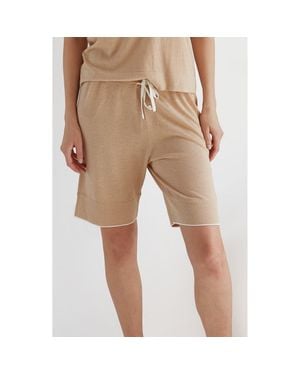 Oyun Tie Waist Sleep Shorts - Natural