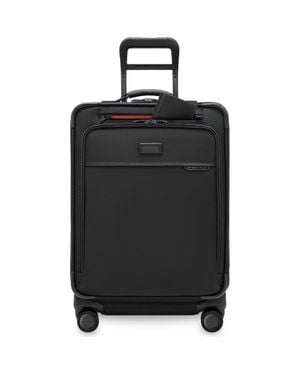 Briggs & Riley Baseline 24-Inch Checked Expandable Spinner Suitcase - Black