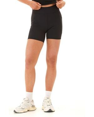 Threads For Thought Elena High Waist Pocket Bike Shorts - Black