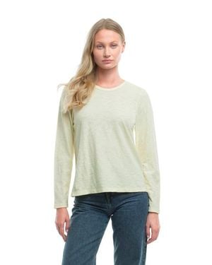 Wilt Baby Fit Long Sleeve Shrunken Crew Top - Natural