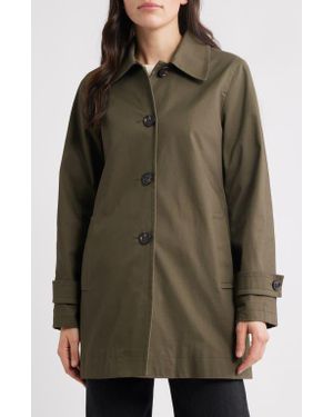 Sam Edelman Water Repellent Rain Jacket - Green