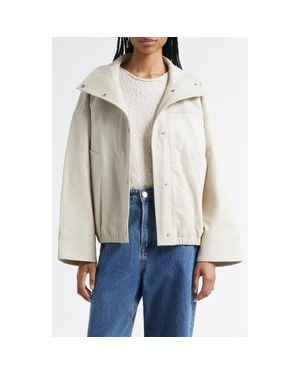 Rohe Leather Bomber Jacket - Gray