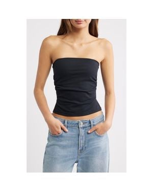 PacSun Ophelia Ruched Tube Top - Black