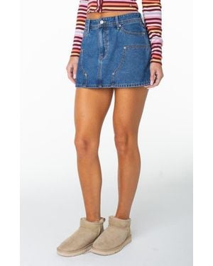 Roxy Reel Life Denim Miniskirt - Blue