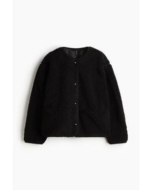 H&M Teddy Jacket - Black