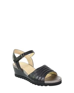 David Tate Kena Ankle Strap Wedge Sandal - Multicolor