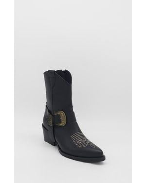 Stivali New York Juniper Western Cowboy Boots - Black