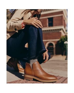 Lands' End Essential Zip Up Ankle Booties - Blue