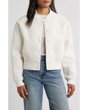 Brooklyn Industries Cotton Bomber Jacket - White