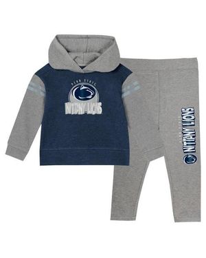 Outerstuff Girls Preschool Penn State Nittany Lions Preschool Clubhouse Pullover Hoodie & Legging Set - Blue
