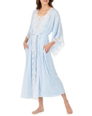 Eileen West Ballet Satin Robe - Blue
