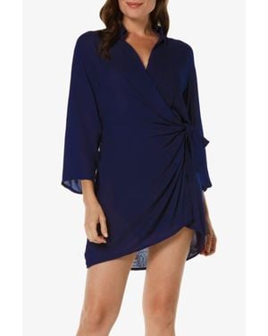 Helen Jon Monaco Wrap Dress - Blue