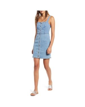 Billabong Sweet On You Denim Minidress - Blue
