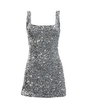Princess Polly Miss Me Sequin Sleeveless Minidress - Gray