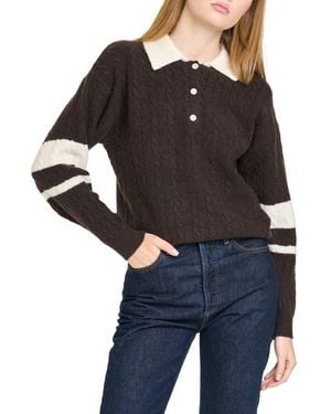 Wayf Scout Cable Knit Sweater - Black