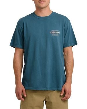 Billabong South Runner Premium Short Sleeve Graphic T-Shirt - Blue