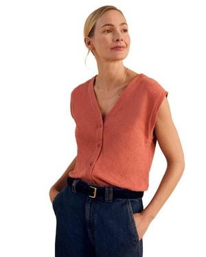 Celtic & Co. Button Through Top - Red