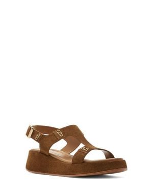 La Canadienne Antoni Flatform Sandal - Brown