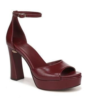 27 EDIT Naturalizer Delphie Ankle Strap Platform Sandal - Red