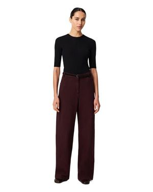 Another Tomorrow Workwear Pant - Red