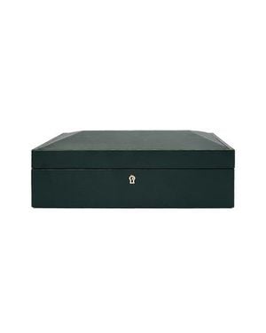 Wolf British Racing 15 Piece Watch Box - Green