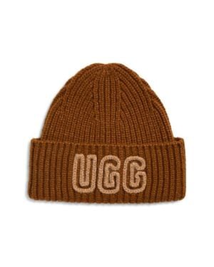 UGG Chunky Crafted Rib Beanie - Brown