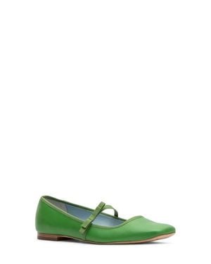 Frances Valentine Square-Toe Mary Jane - Green
