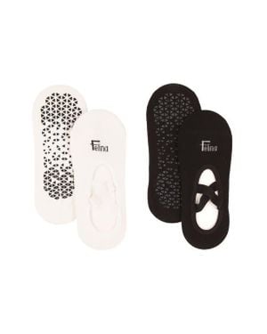 Felina 2-Pack Pilates Socks - Black