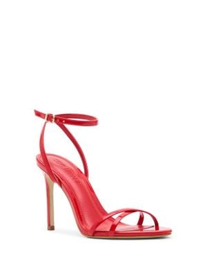 Steve Madden Ankle Strap Stiletto Sandal - Red
