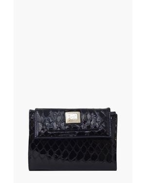Cavalinho Gallop 204 Patent Leather Wallet - Black