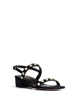 Jon Josef Sawyer Imitation Pearl Sandal - Black