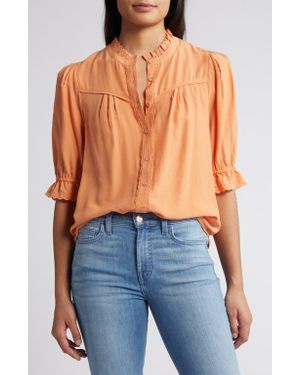 Wit & Wisdom Eyelet Accent Top - Blue