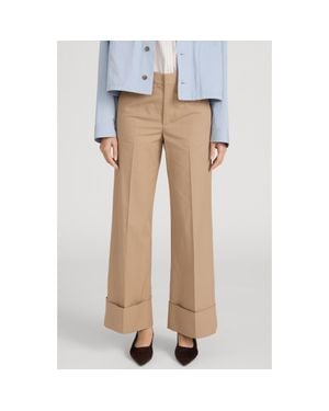 FRAME The Slim Fit Palazzo Pants - Green