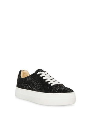 Betsey Johnson Sidny Platform Lace-up Sneakers - Black
