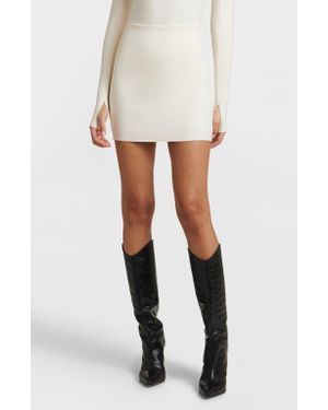 Commando Neoprene Micromini Skirt With Shorts - White