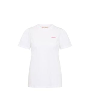 Maison Common Cotton T-Shirt With Logo - White