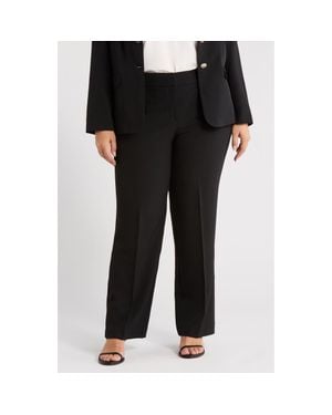 Kasper Stretch Crepe Pants - Black