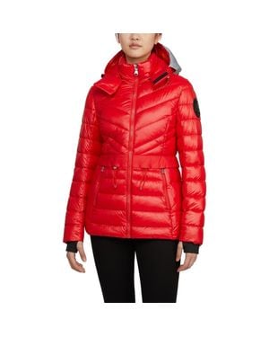 Pajar Bailey Packable Lightweight Puffer Thinsulate With Detachable Hood - Red