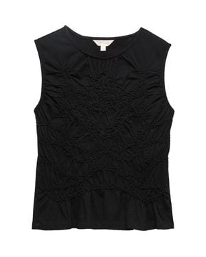PER UNA BY M&S Stitch Detail Cotton Jersey Tank - Black