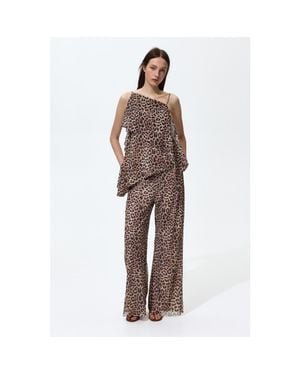 H&M Mesh Pull-On Pants - Brown