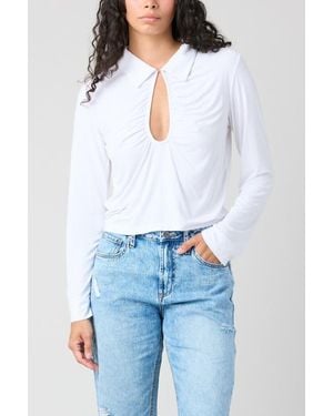 TT Studios Gab Cut Out Blouse - White
