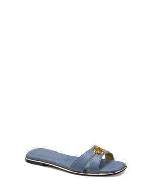 Donna Karan Halo Slide Sandal - Blue