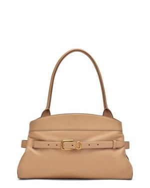 Marc Jacobs Dakota Leather Shoulder Satchel - Natural