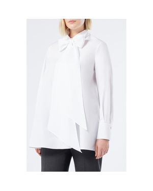 Marina Rinaldi Opera Comfort Fit Cotton Poplin Shirt - White