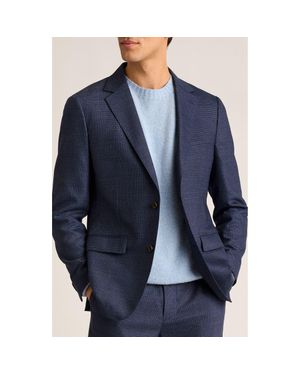 Bonobos Jetsetter Houndstooth Stretch Wool Suit Jacket - Blue